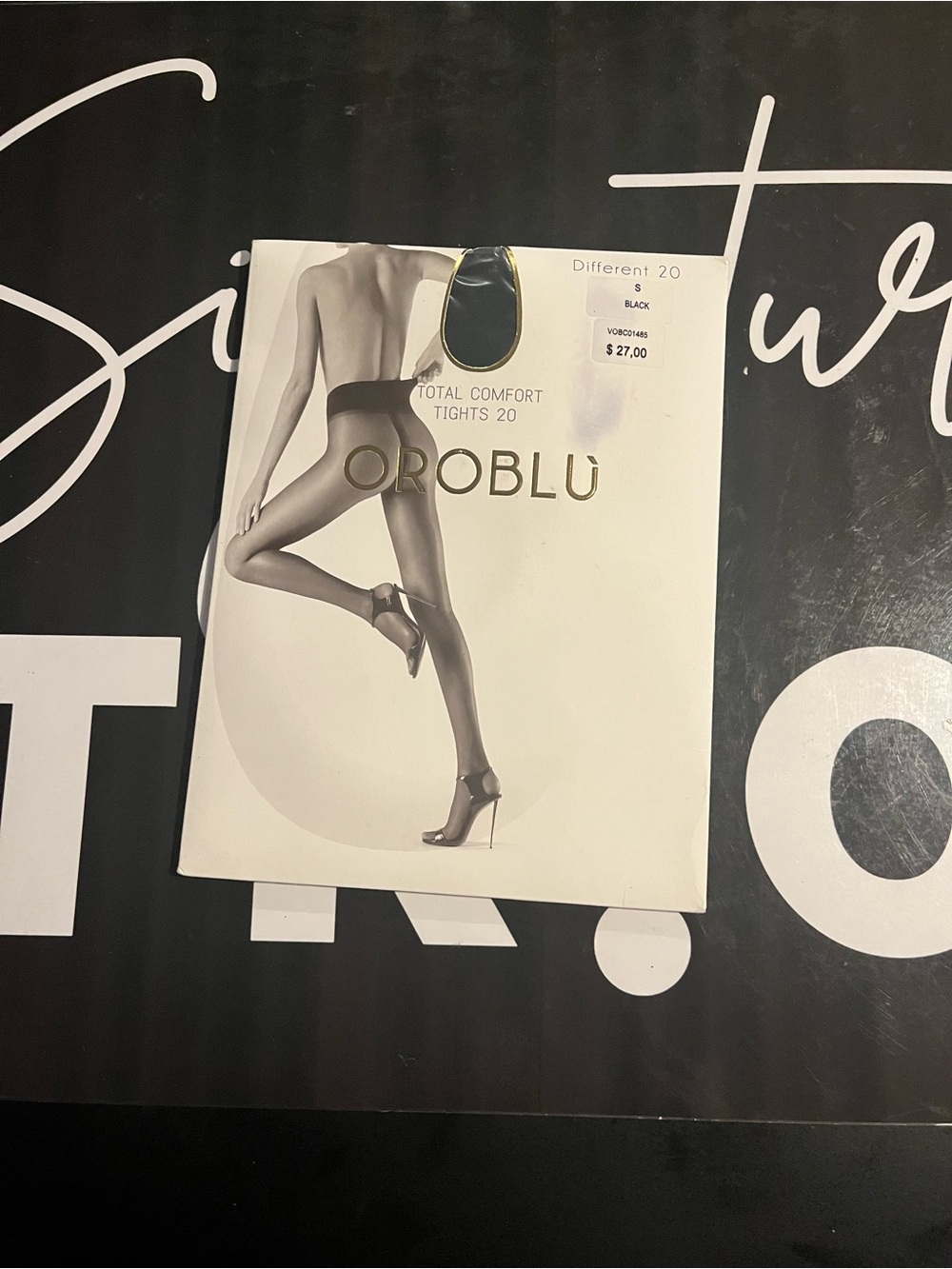 OROBLU Total Comfort Tights 20 Black New Size Small